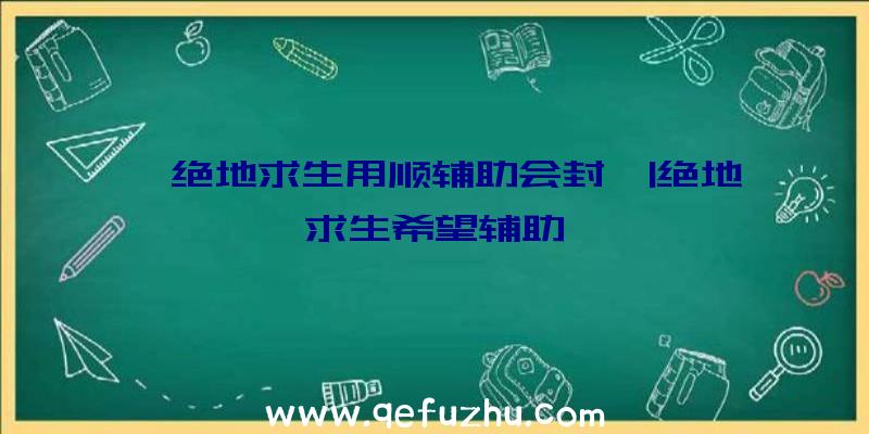 「绝地求生用顺辅助会封」|绝地求生希望辅助